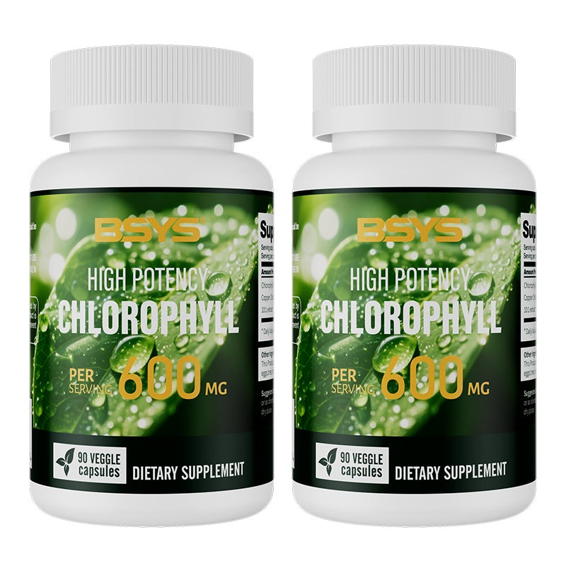 BSYS Chlorophyll Capsules Fat Metabolism Detox Supplemen