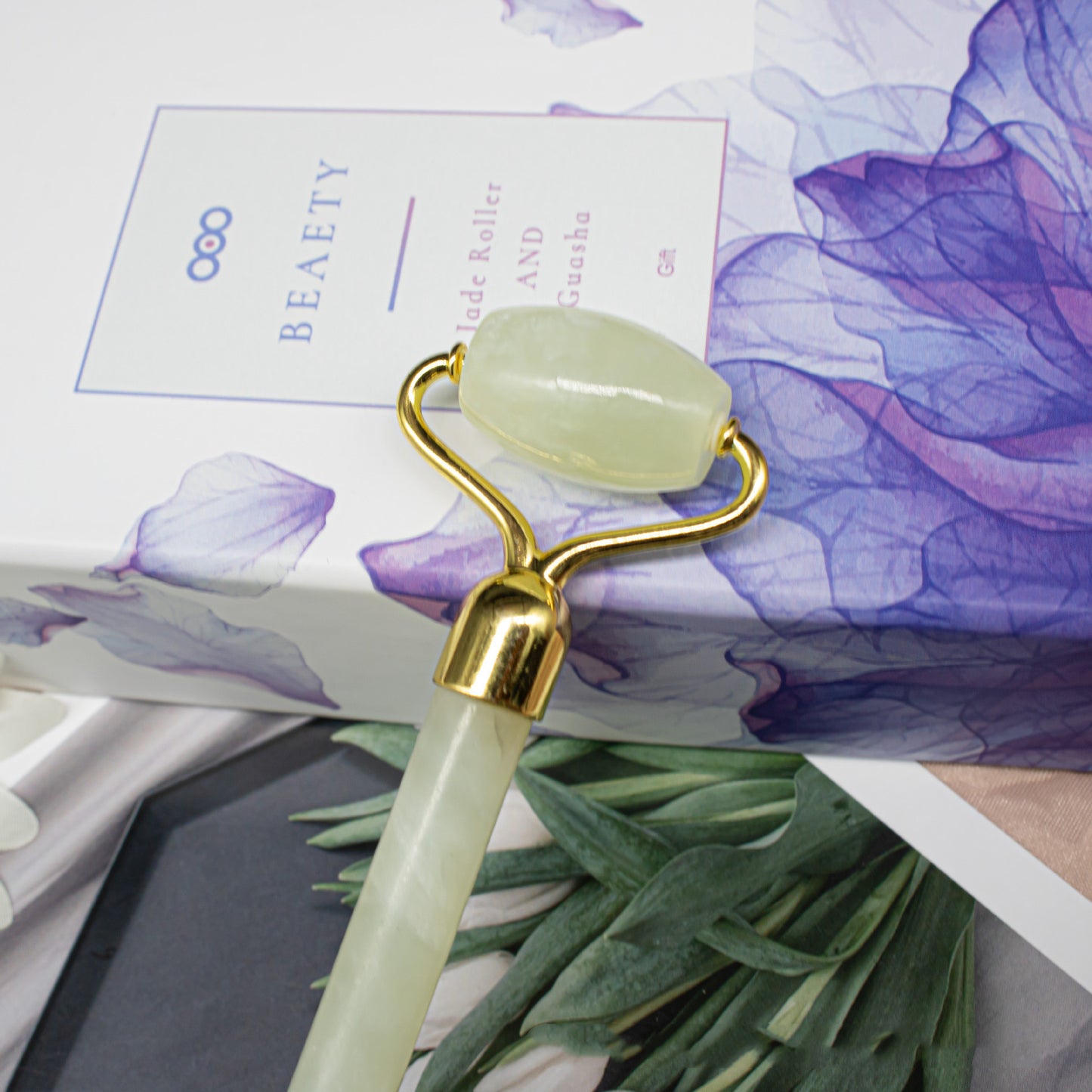 Jade Double-head Roller Massager Roller