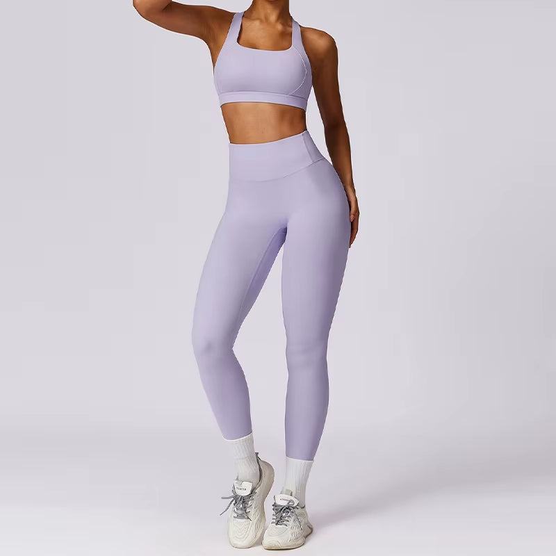 2Pcs Sports Suit Women Fitness Tracksuit Workout Suit Female Sportswear Quick-Drying Yoga Clothing Gym Yoga Set Women