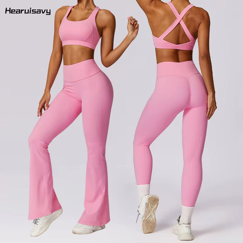 2Pcs Sports Suit Women Fitness Tracksuit Workout Suit Female Sportswear Quick-Drying Yoga Clothing Gym Yoga Set Women