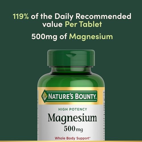 Nature’s Bounty Magnesium 500mg Tablets