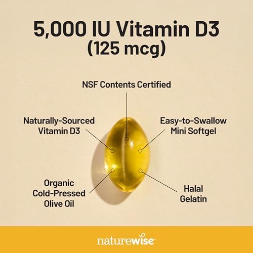 Vitamin D3 5000 IU – Immune & Bone Support