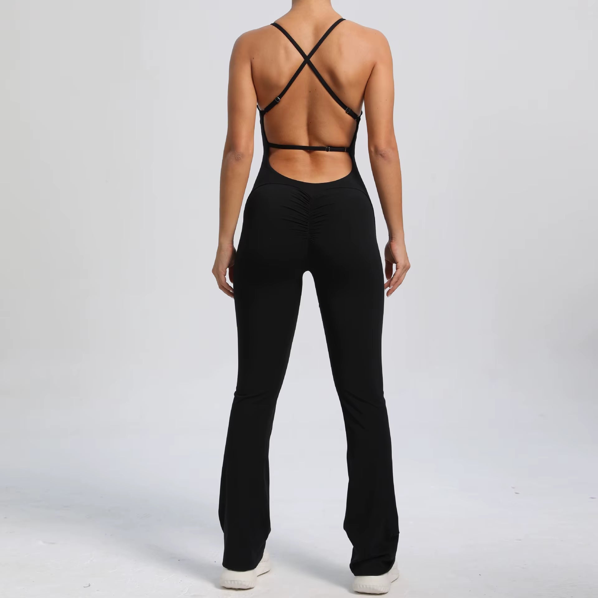 Sexy Bodysuit Gym Clothes Women V-Back Yoga Suit Sportswear Gym Jersey Camping Yoga Suit One-Piece Training Suit Yoga Suit