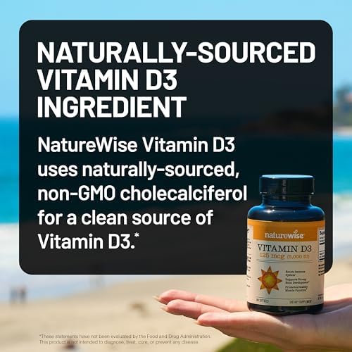 Vitamin D3 5000 IU – Immune & Bone Support