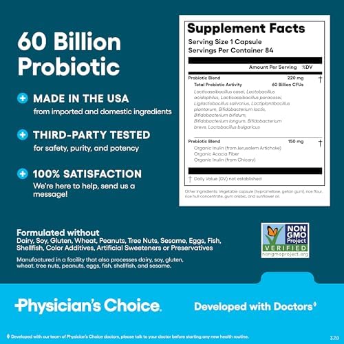 Physician's Choice Probiotics 60B CFU
