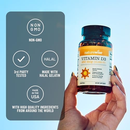 Vitamin D3 5000 IU – Immune & Bone Support