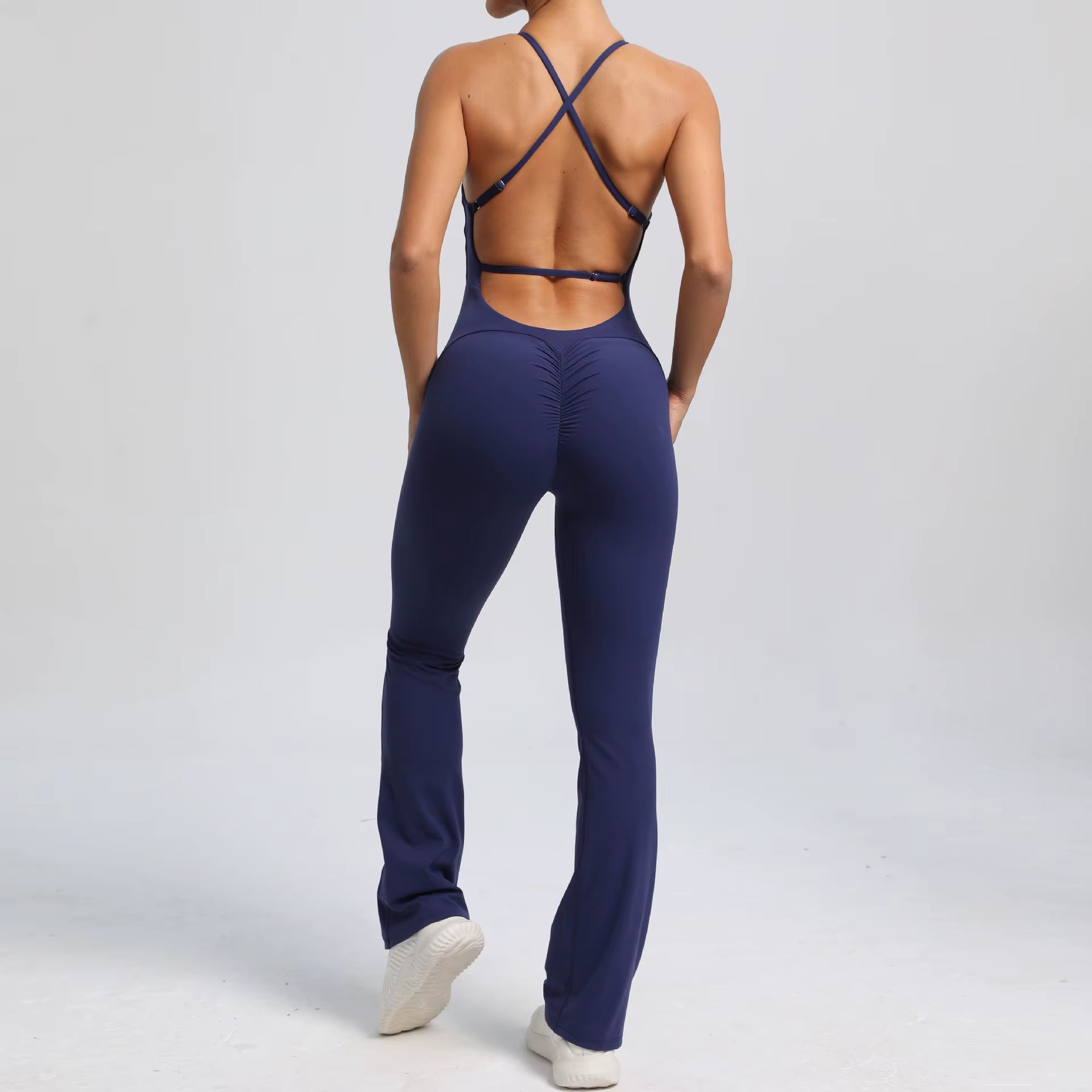 Sexy Bodysuit Gym Clothes Women V-Back Yoga Suit Sportswear Gym Jersey Camping Yoga Suit One-Piece Training Suit Yoga Suit