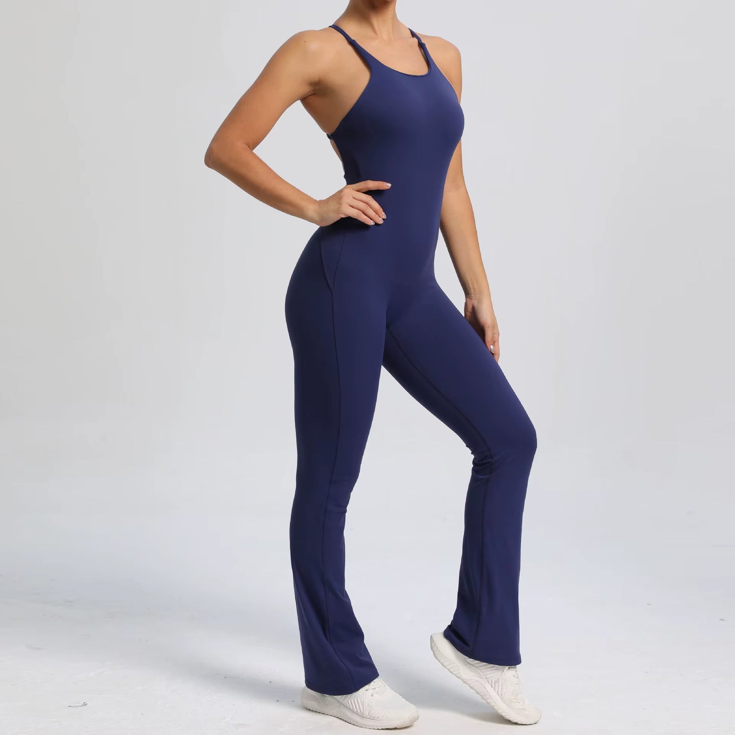 Sexy Bodysuit Gym Clothes Women V-Back Yoga Suit Sportswear Gym Jersey Camping Yoga Suit One-Piece Training Suit Yoga Suit