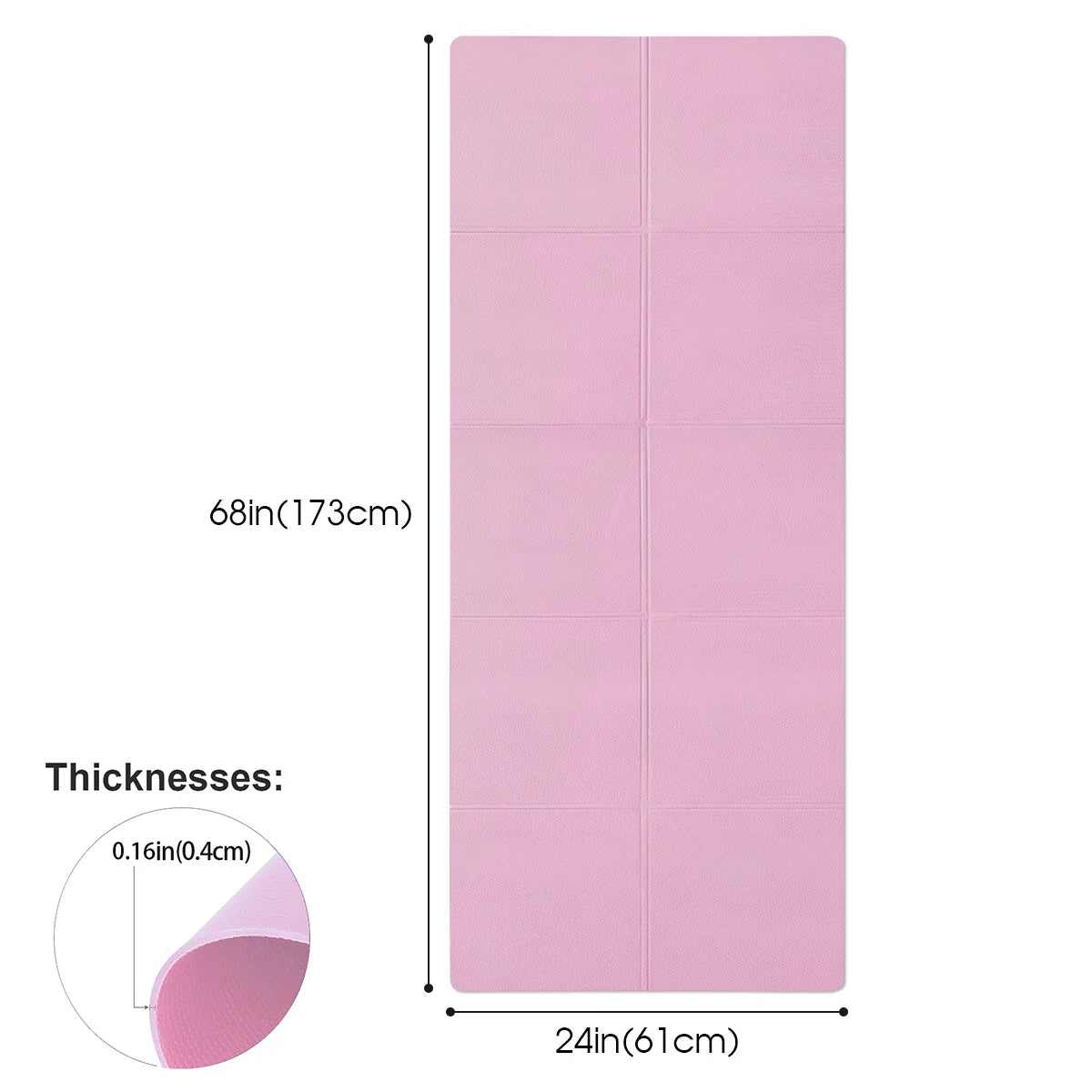 Anti-slip 4MM Thick EVA Yoga Mats