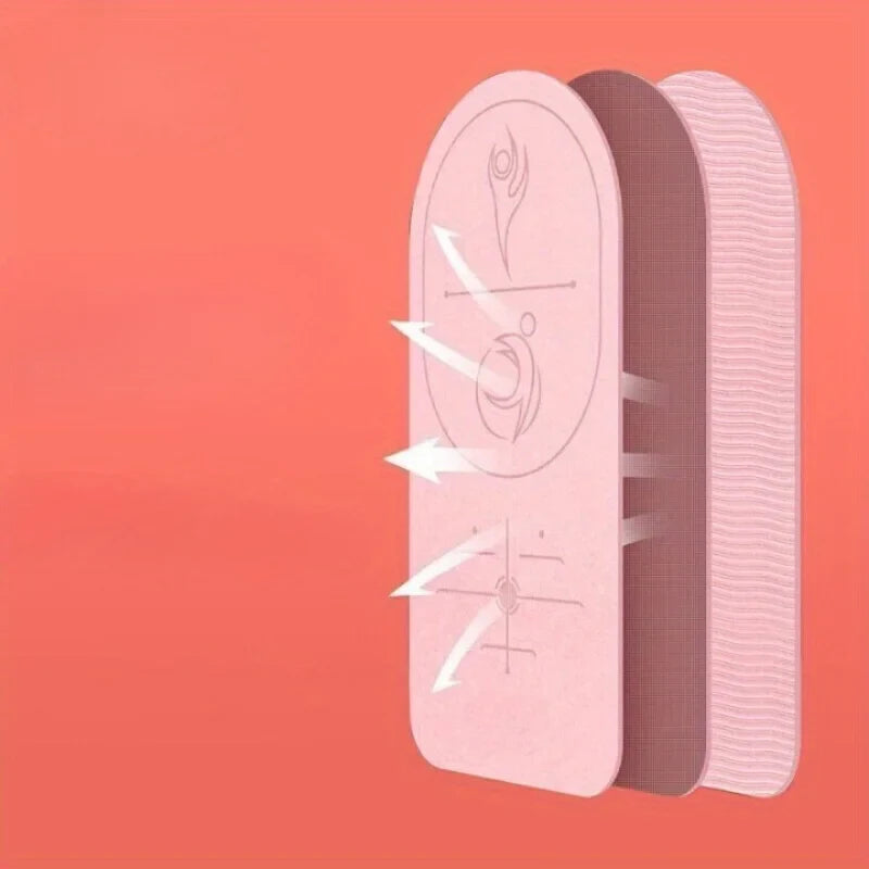 Soundproof Thick Anti Slip Yoga Mat 72x31inch