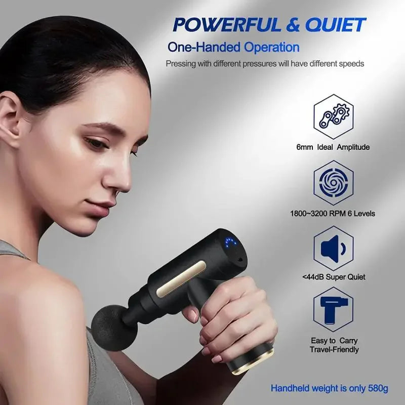 Mini Lightweight Adjustable Deep Tissue Massage Gun