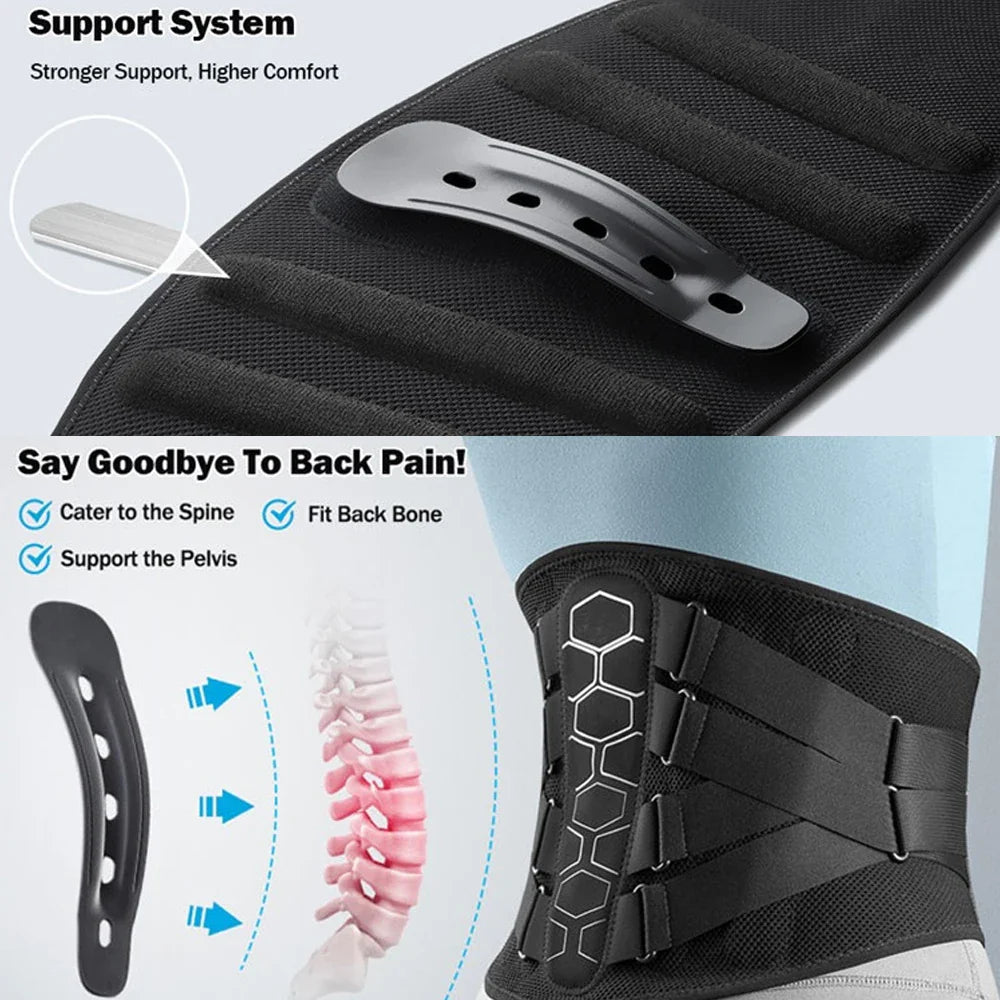 Flexible Lower Back Lumbar Support Belt