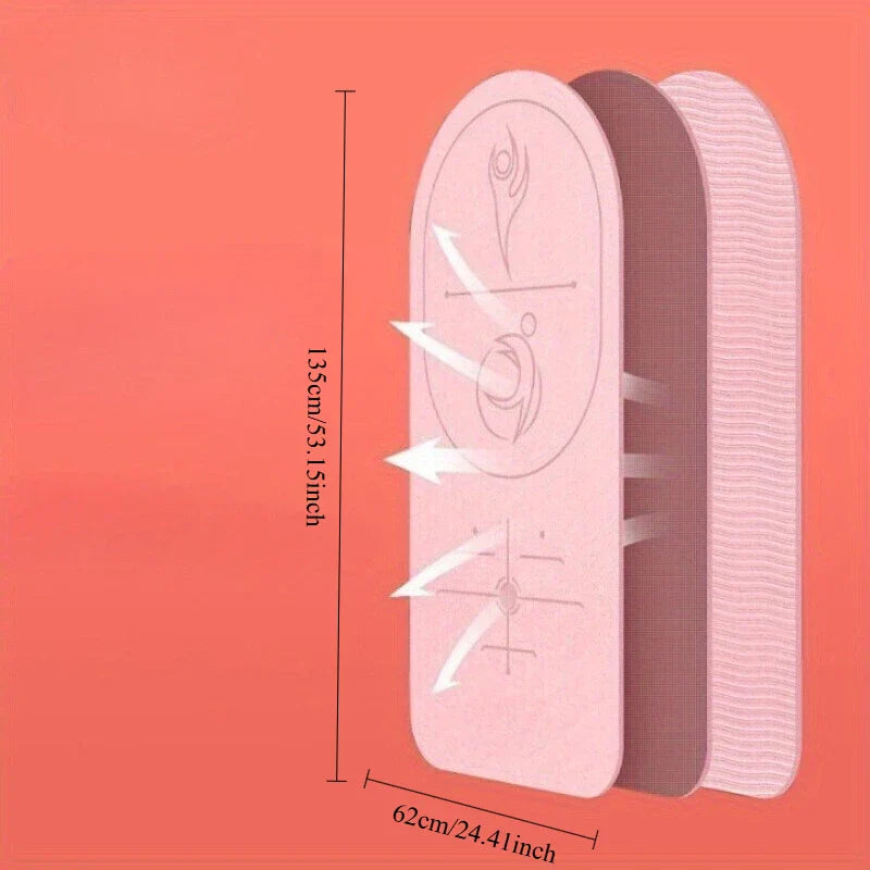 Soundproof Thick Anti Slip Yoga Mat 72x31inch