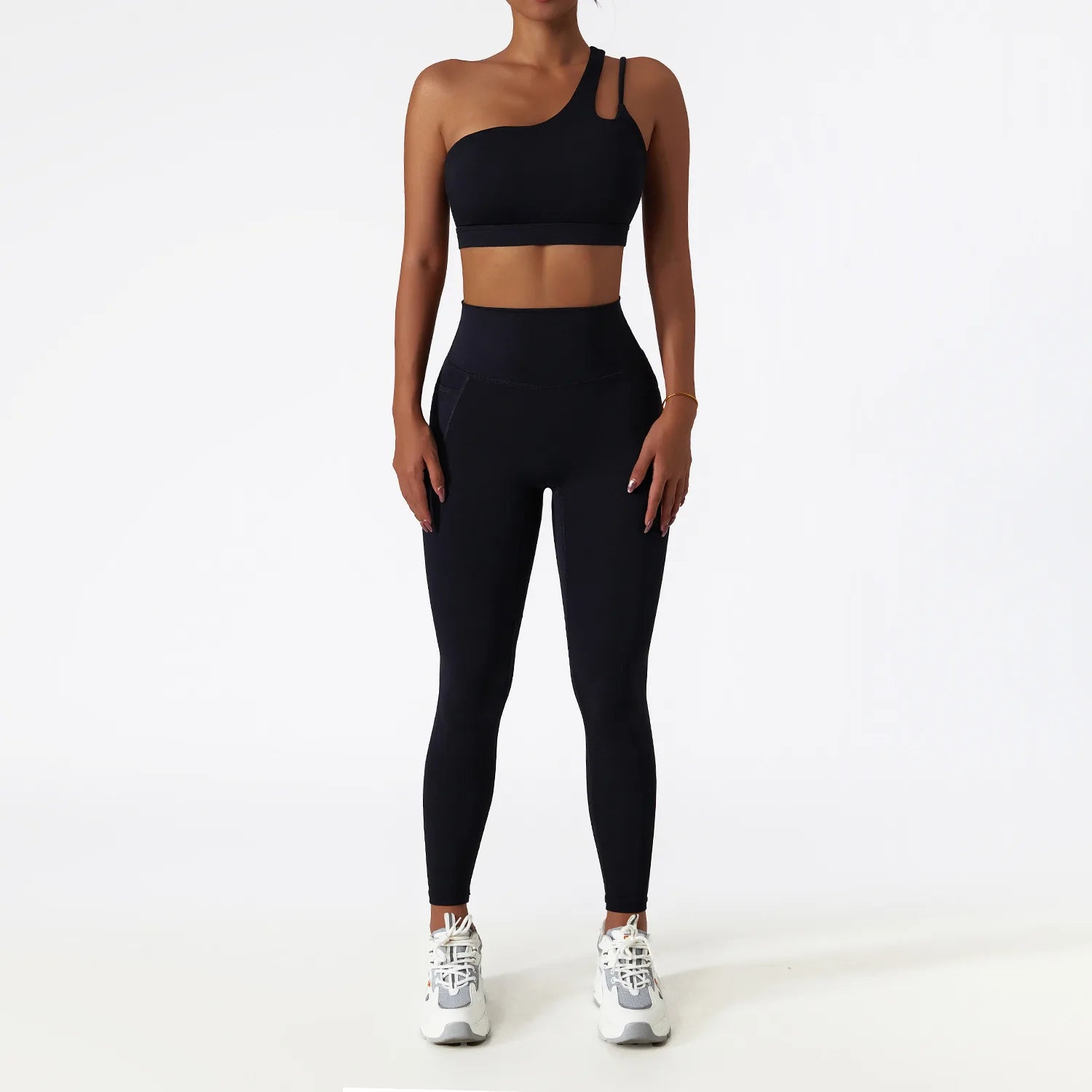 Scrunch Workout Suit Women Two-Piece Yoga Suit Sportswear Gym Set Women Tracksuit Running Yoga Clothes Sports Bra Fitness Shorts