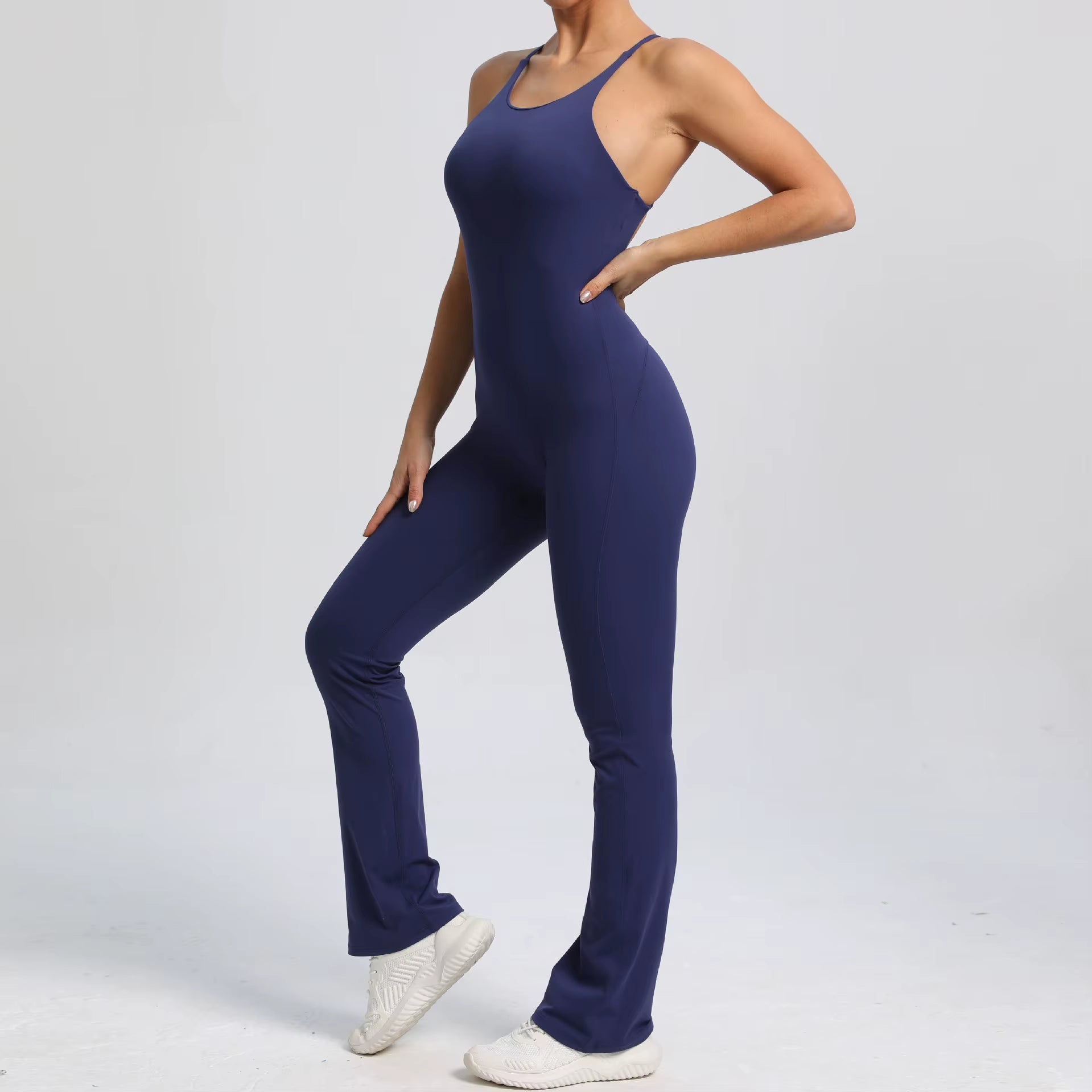 Sexy Bodysuit Gym Clothes Women V-Back Yoga Suit Sportswear Gym Jersey Camping Yoga Suit One-Piece Training Suit Yoga Suit